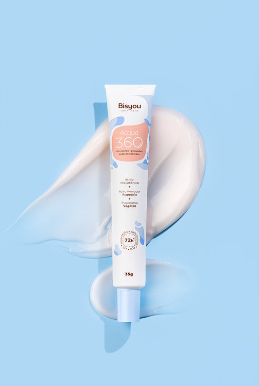 Conheça o Acqua 360 hidratante renovador, novo produto da Bisyou