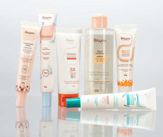 Rotina de skincare multifuncional: confira sugestões com até 3 produtos da Bisyou de acordo com a sua pele