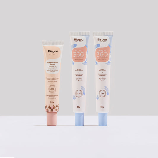 Kit Preenchedor Facial em Gel + 2 Hidratantes Acqua 360