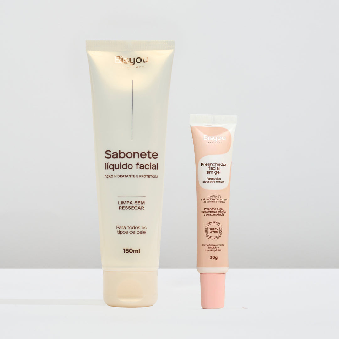 Kit Sabonete Líquido Facial + Preenchedor Facial em Gel