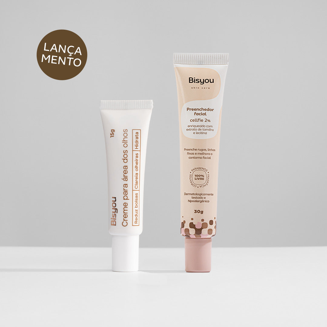 Kit Creme para Área dos Olhos + Preenchedor Facial em Gel