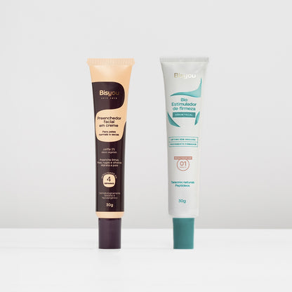 Kit Preenchedor Facial em Creme + Bio Estimulador de Firmeza