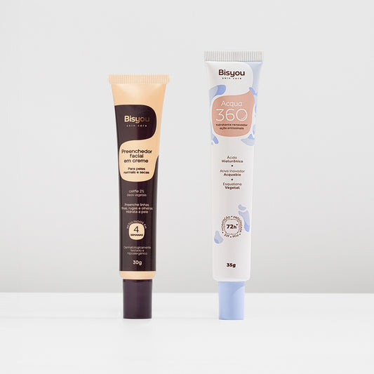 Kit Preenchedor Facial em Creme + Hidratante Acqua 360