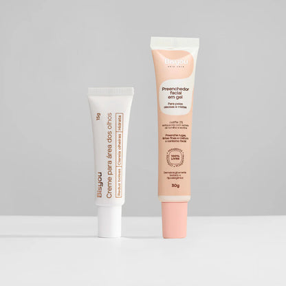 Kit Creme para Área dos Olhos + Preenchedor Facial em Gel