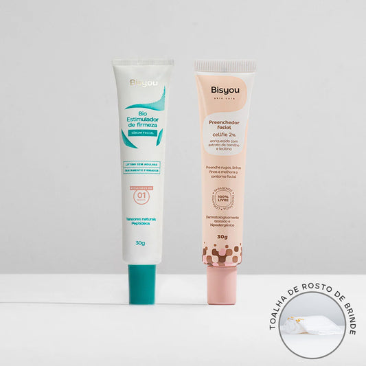 Kit Bio Estimulador de Firmeza + Preenchedor + Ganhe Tolha de Rosto