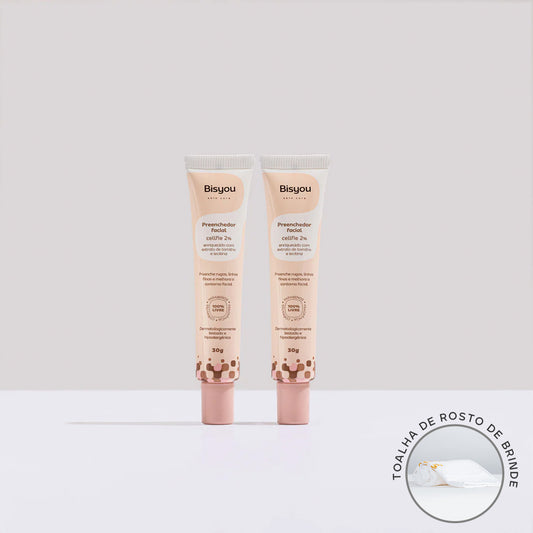 Kit 2 Preenchedores Faciais em Gel + Ganhe Toalha de Rosto