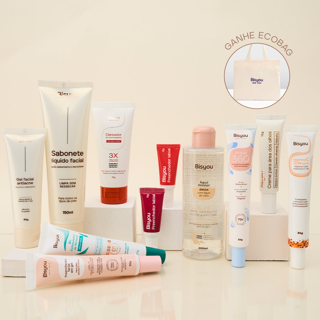 Kit Tudo Pele Mista e Oleosa + Ganhe Ecobag Bisyou