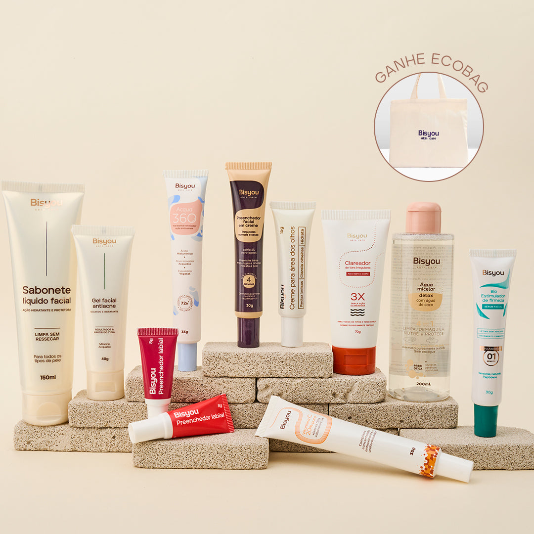 Kit Tudo Pele Seca e Ressecada + Ganhe Ecobag Bisyou