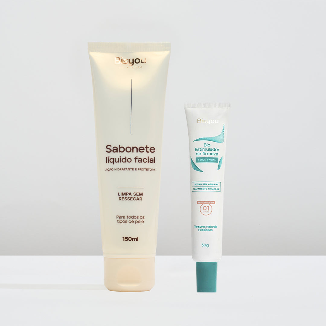 Kit Sabonete Líquido Facial + Bio Estimulador de Firmeza Bisyou