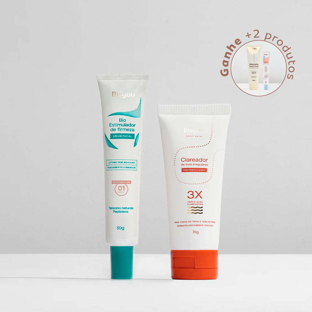 o Beau スキンケアセット Kit Clareador de Tons Irregulares + Bio Estimulador + Ganhe