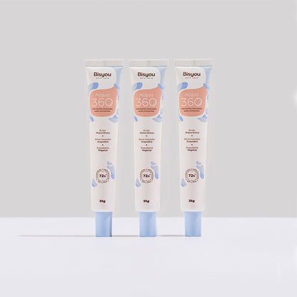 Kit 3 Hidratantes Acqua 360 Bisyou