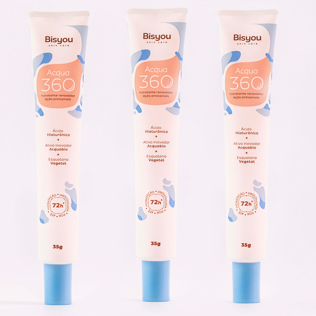 Kit 3 Hidratantes Acqua 360 Bisyou