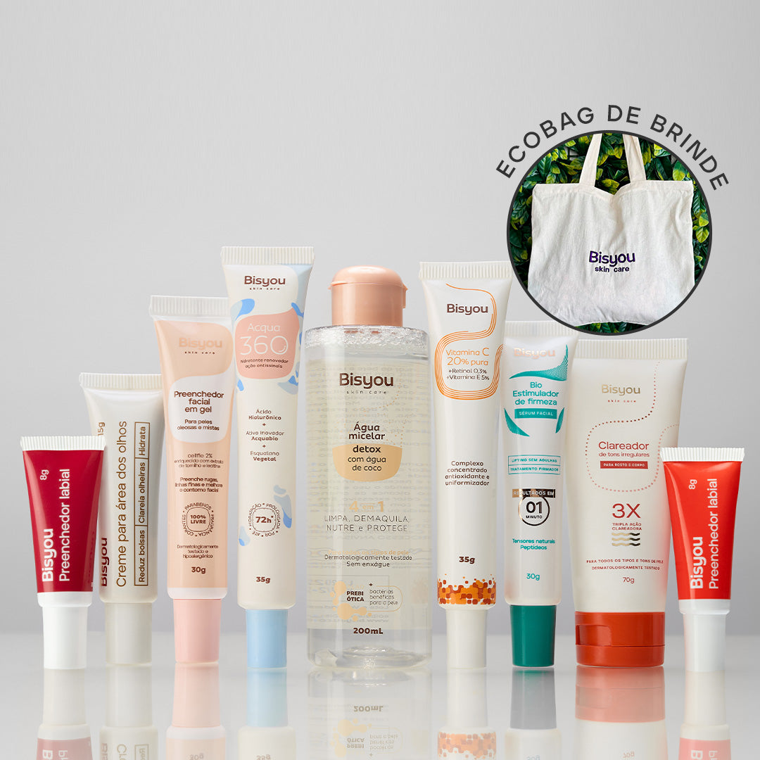 Kit Tudo Pele Mista e Oleosa + Ganhe Ecobag Bisyou