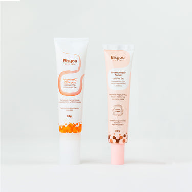 Kit Vitamina C 20% Pura + Preenchedor Facial em Gel